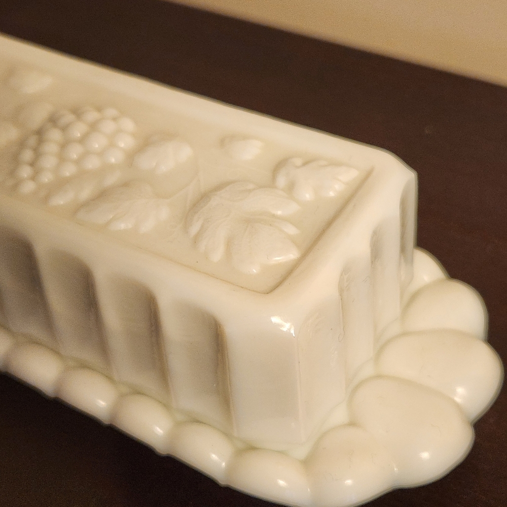 Westmoreland Milk Glass Butter Dish - Picture 3 of 6